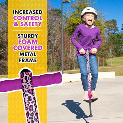 Flybar Pogo Stick for Kids, 40 to 80 Pounds, Perfect for Beginners, Easy Grip Foam Handles