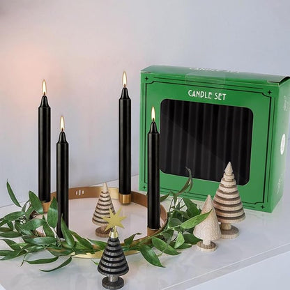 Set of 40 Black Candles ??Spell Chime Candles for Halloween, Rituals, Prayer, Birthdays