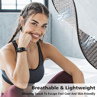 YCHDDER Solo Loop Nylon Bands Compatible with Amazfit Band 7 Straps,Soft Breathable Comfortable