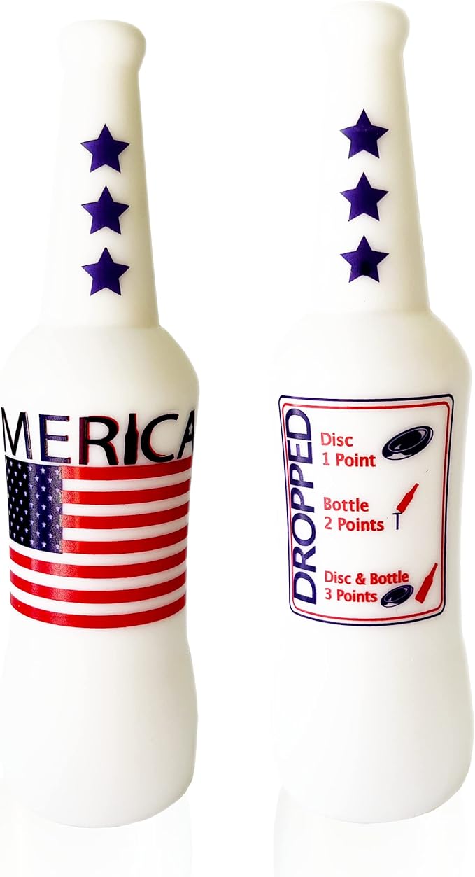 Original Bottle Bash (Beersbee, Polish Horseshoes, Frisbeer) Bottle Set, Unbreakable - Choose