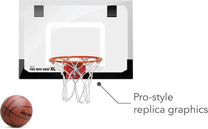 SKLZ Pro Mini Indoor Basketball Hoop - Over The Door ??Portable - Great For Home, Dorms, Offices