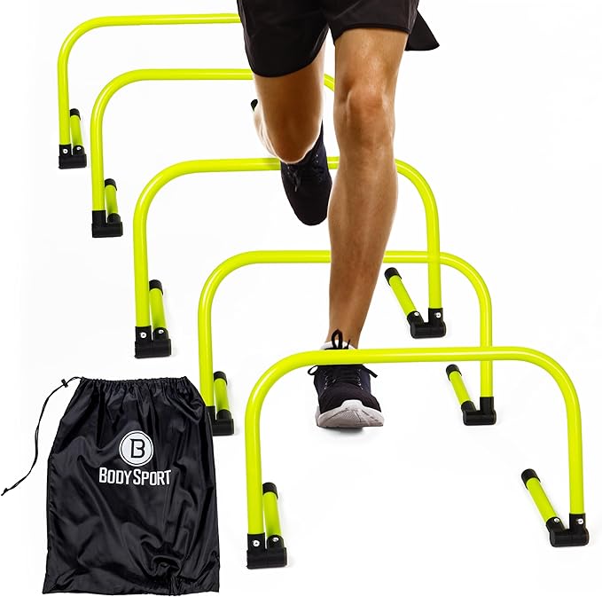 Body Sport Adjustable Athletic Speed Training Hurdles, Jumping & Speed Training Fitness Equipment
