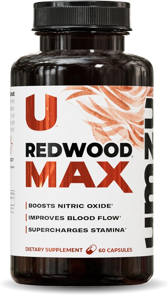 UMZU Redwood Max Nitric Oxide Booster, 1-Month Supply -Advanced Nitric Oxide Supplement with Fitnox