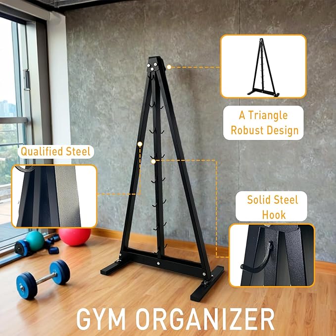 Lat Pull Down Bar Gym Accessory Rack, Lat Pulldown Attachments Cable Attachment Storage Rack for