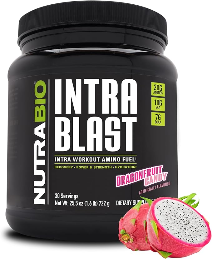 NutraBio Intra Blast Bcaa Powder Amino Acid Supplement, Electrolyte & Hydration Blend, Intra, Pre
