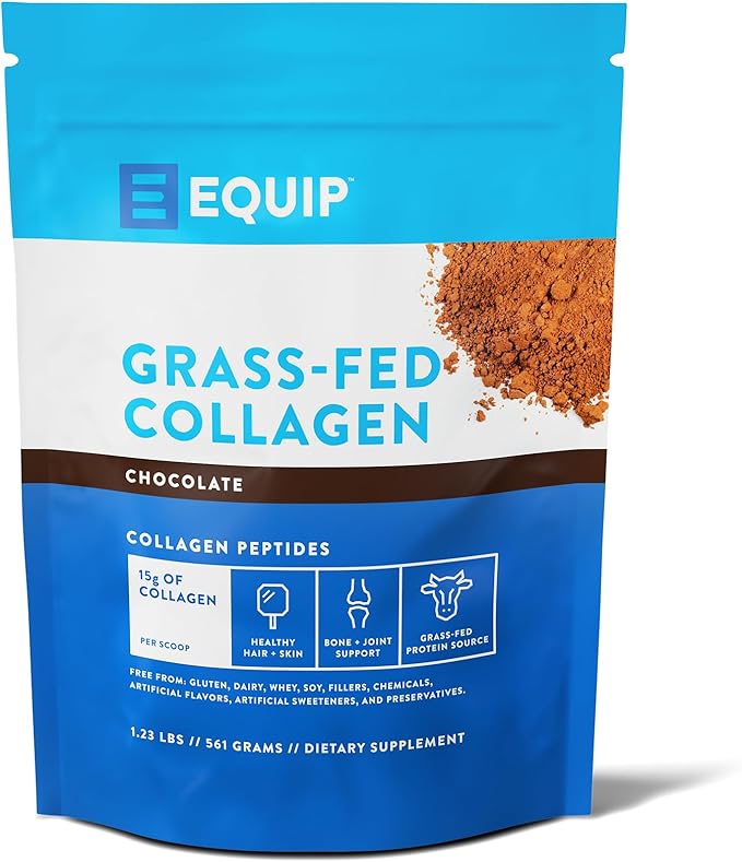 Equip Foods Grass Fed Collagen Powder | Hydrolyzed Bovine Collagen Peptides with Amino Acids |
