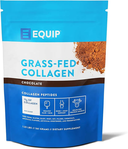 Equip Foods Grass Fed Collagen Powder | Hydrolyzed Bovine Collagen Peptides with Amino Acids |