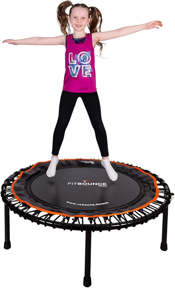 MXL FIT Bounce PRO Bungee Rebounder - Premium Indoor Mini Trampoline for Adults and Kids, Silent