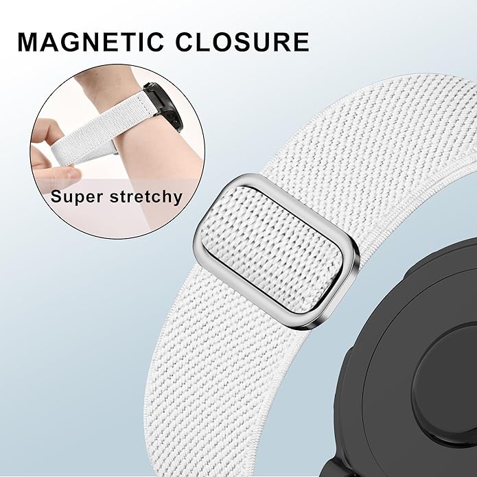 Elastic Nylon Watchband Compatible with Garmin Forerunner 235/220/230/620/630/735XT,Soft Adjustable