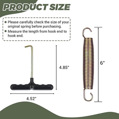 Trampoline Springs Replacement 3.5" to 8.5" Galvanized Steel Heavy Duty High Tensile Universal