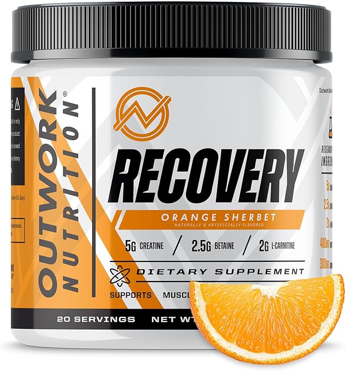 Outwork Nutrition Post Workout Recovery Powder - Creatine Monohydrate, KSM-66 Ashwagandha & Tart