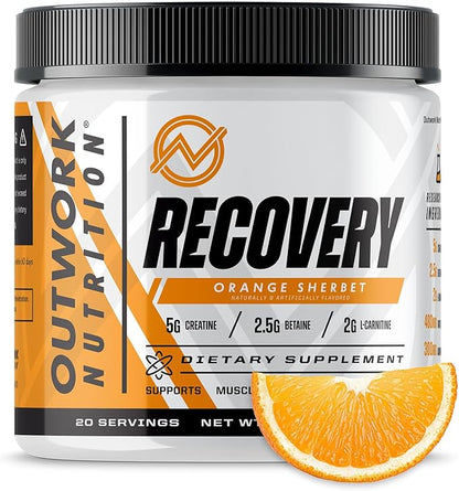 Outwork Nutrition Post Workout Recovery Powder - Creatine Monohydrate, KSM-66 Ashwagandha & Tart