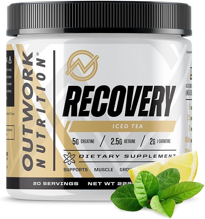 Outwork Nutrition Post Workout Recovery Powder - Creatine Monohydrate, KSM-66 Ashwagandha & Tart