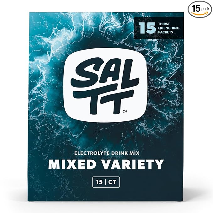 SALTT Electrolytes Powder Packets, All Things Mixed Variety Pack (15 Packets) - Magnesium