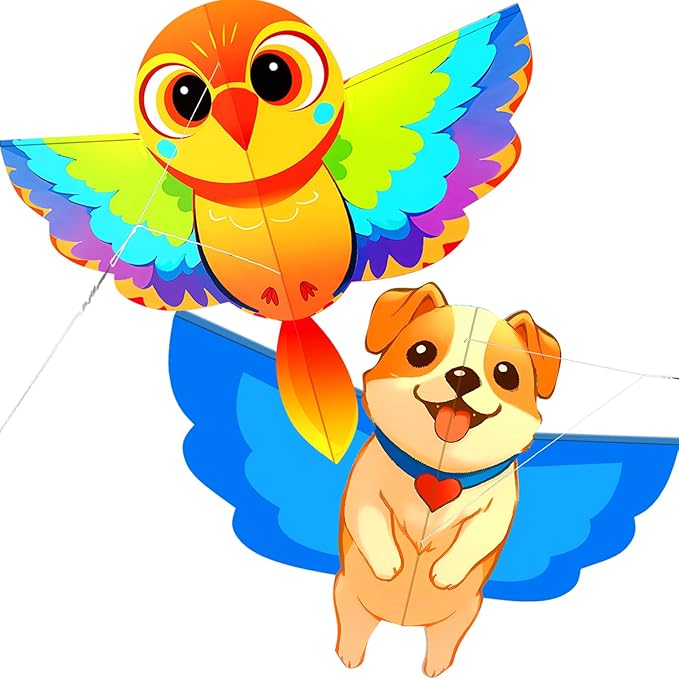 HENGDA KITE Animals Kite for Kids Beginners and Adults Cute Design High Definition Printing Easy to