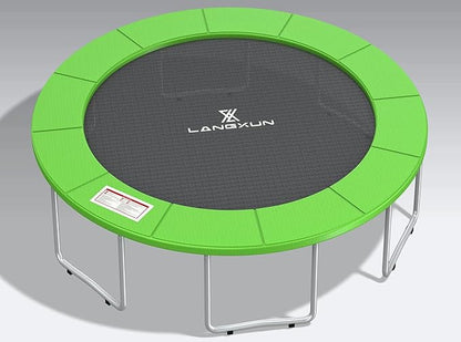 LANGXUN Universal Trampoline Repalcement Safety Pad, 8ft 10ft 12ft 14ft 15ft 16ft Waterproof