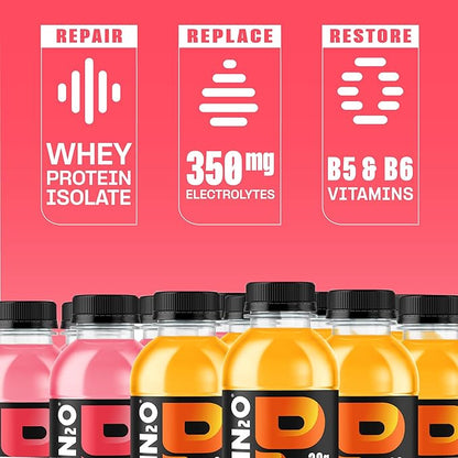 Protein2o Hydration Drink - 2-in-1 Liquid Clear Whey Protein Isolate and Electrolyte Drink - 20g