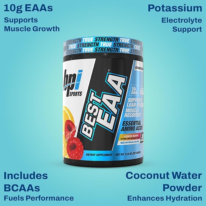 BPI Sports Essential Amino Acids EAA Powder - Pre, Intra & Post Workout Drink - BCAA Powder for Men
