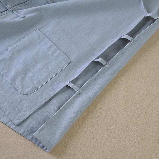 Men's Cotton Sleeveless Kung Fu Vest ??Traditional Chinese Martial Arts Tank Top Tai Chi Wing Chun