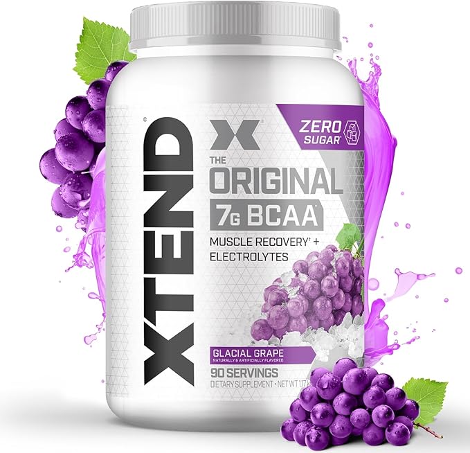 Original BCAA Powder 7g BCAA and 2.5g L-Glutamine, Sugar Free Post Workout Muscle Recovery Drink