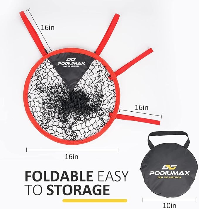 PodiuMax Top Bins Soccer Target Goal, Easy to Attach and Detach to The Goal, Set of 2, for Shooting