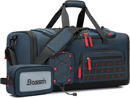 Bosstin Gym Bag for Men & Women,45L Travel Duffle Sports Duffel Bag Gym Weekender Overnight