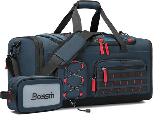 Bosstin Gym Bag for Men & Women,45L Travel Duffle Sports Duffel Bag Gym Weekender Overnight