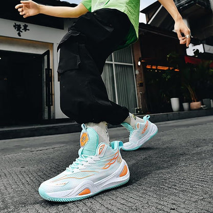 High Top Womens Mens Basketball Shoes Breathable Non Slip Outdoor Sneakers Comfortable Fashion