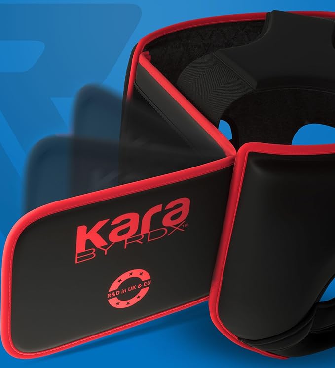 RDX Kids Boxing Headgear, MMA Training, Adjustable Padded Kara Muay Thai Juniors Head Gear