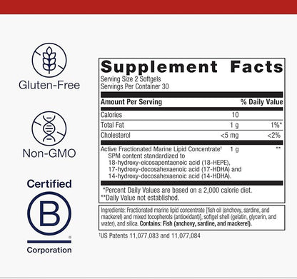 Metagenics SPM Active - Specialized Pro-Resolving Mediators from Marine Oils - Supports Normal