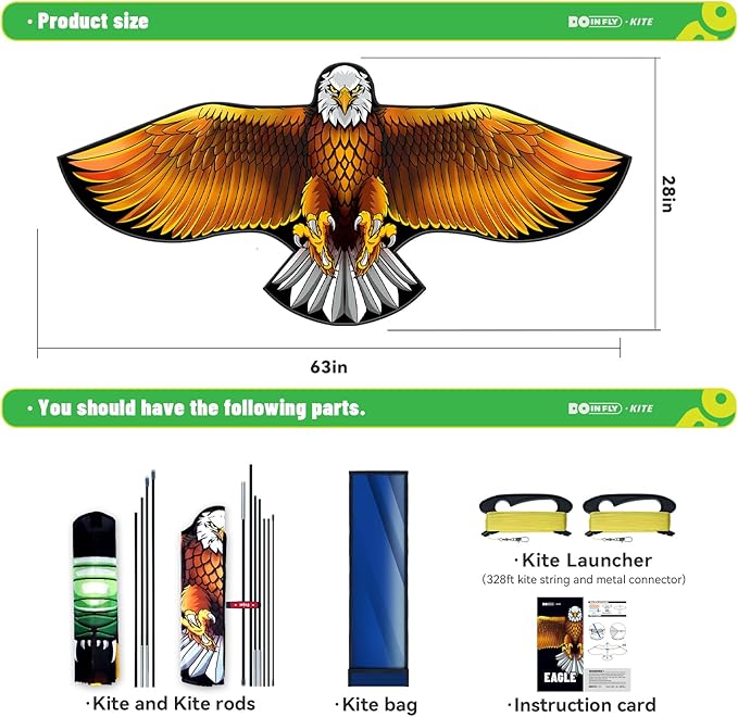 Kite for Ages 8-12, Easy to Fly and Assemble Rocket Kites for Beginner, Single Line String