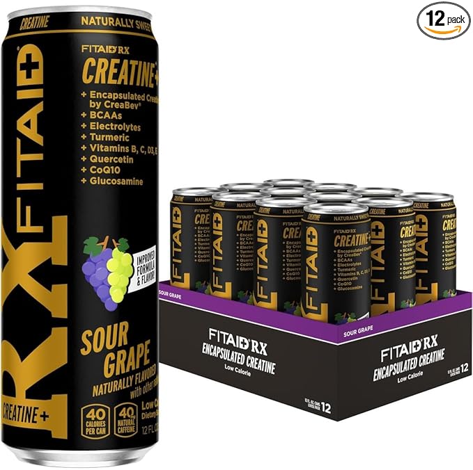 LIFEAID FITAID RX Recovery Blend Plus Creatine, Contains BCAAs, Glucosamine, Turmeric, B-Complex