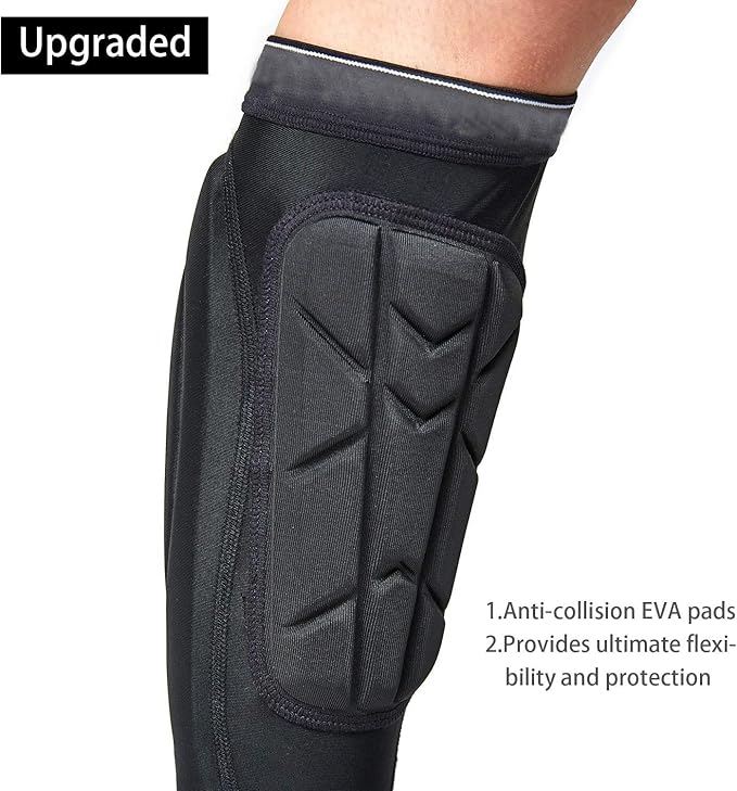 Soccer Shin Guards, Soccer Protective Gear with Calf and Ankle Pads, Shin Guard Pads for Youth and