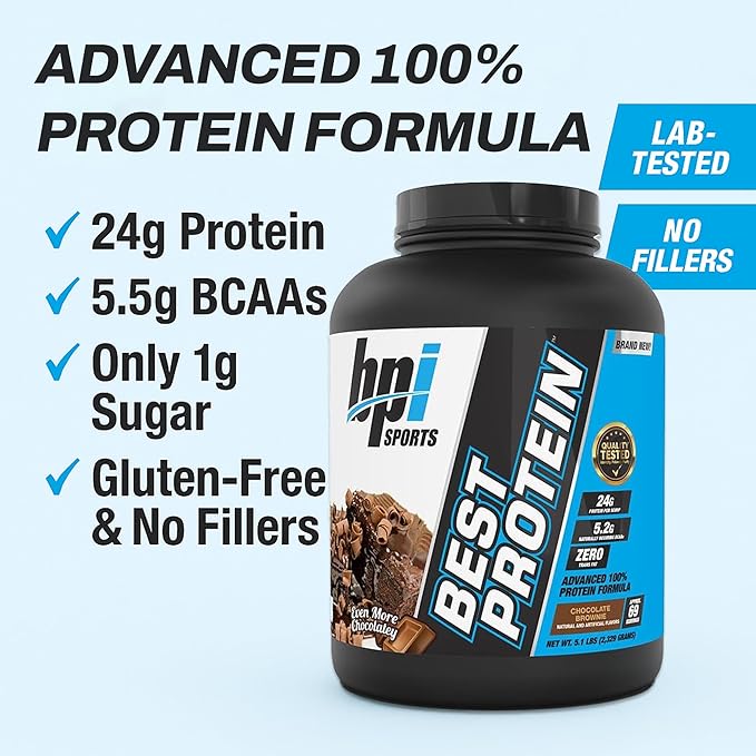 BPI Sports Best Protein ??100% Whey Protein Powder ??Muscle Growth, Recovery, Meal Replacement ??No