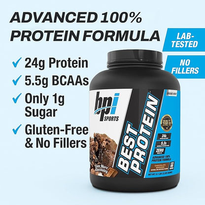BPI Sports Best Protein ??100% Whey Protein Powder ??Muscle Growth, Recovery, Meal Replacement ??No