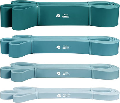 Retrospec Lift Resistance Pull Up Assistance Band Set for Working Out, Home Fitness, Toning