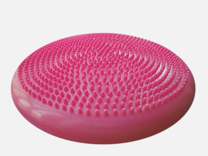 AppleRound Inflated Wobble Cushion with Hand Pump, Air Stability Board (Extra Thick), Core Balance