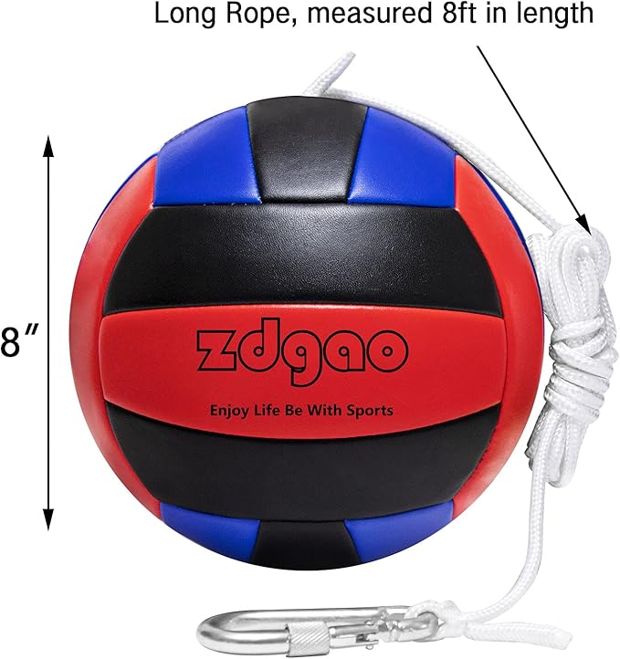 Soft Tether Ball- Replacement Tether Ball Come with Rope and Pump Set | Outdoors Game for Family