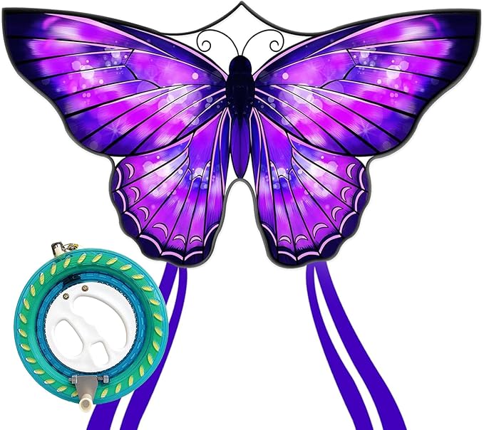 Mint's Colorful Life Butterfly Kite for Kids & Adults Easy to Fly, Large Single Line Kites with