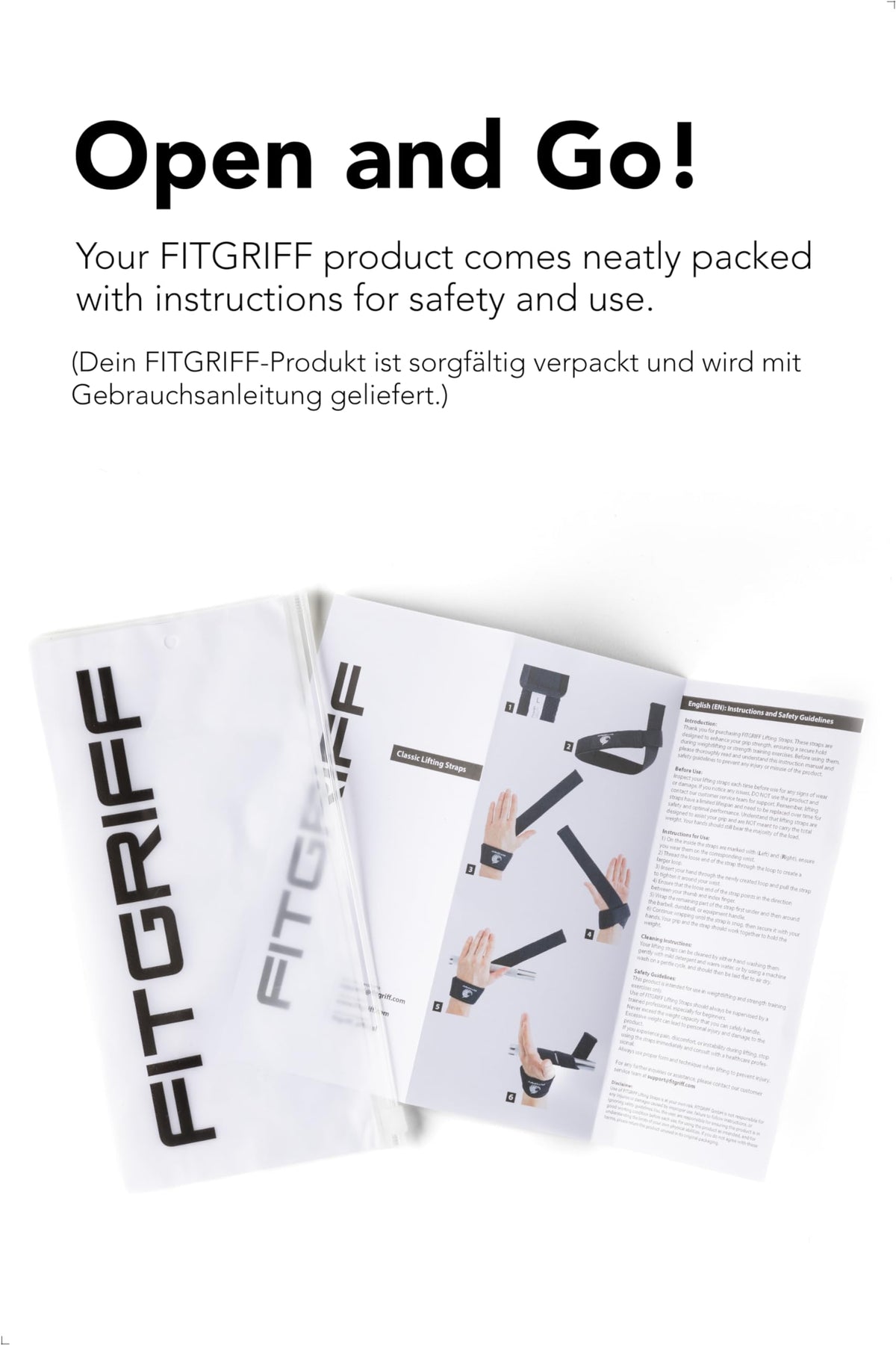 Fitgriff® Lifting Wrist Straps for Weightlifting, Gym, Deadlift, Workout (Made of Premium Cotton &