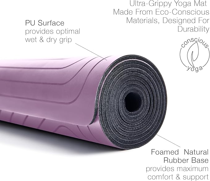 agoy Pro+ Warrior - Premium Non-Slip Yoga Mat – Eco-Conscious Design - PU Mat With Wet/Dry Grip+