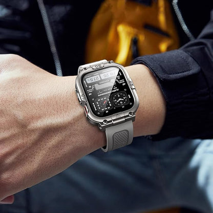 Dsytom Waterproof Case with Band Compatible for Apple Watch Band 46mm 45mm 44mm 42mm(S11/10) 41mm
