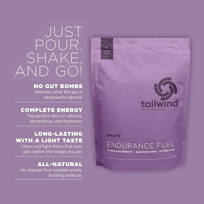 Tailwind Nutrition Endurance Fuel, Carbohydrate & Electrolyte Sports Drink Mix Powder, Gluten-Free