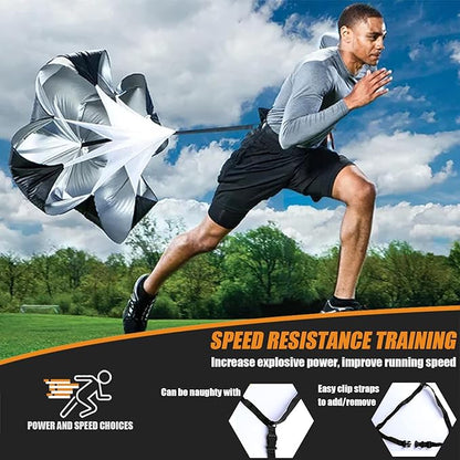 Football Training Equipment | Speed Agility Training Set, Including 1 Agility Ladder, 4 Steel