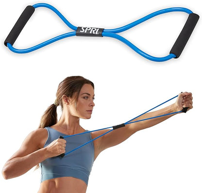 SPRI Ultra Toner Figure 8 Resistance Band with Padded Handles Great for Stretch, Exercise, Fitness