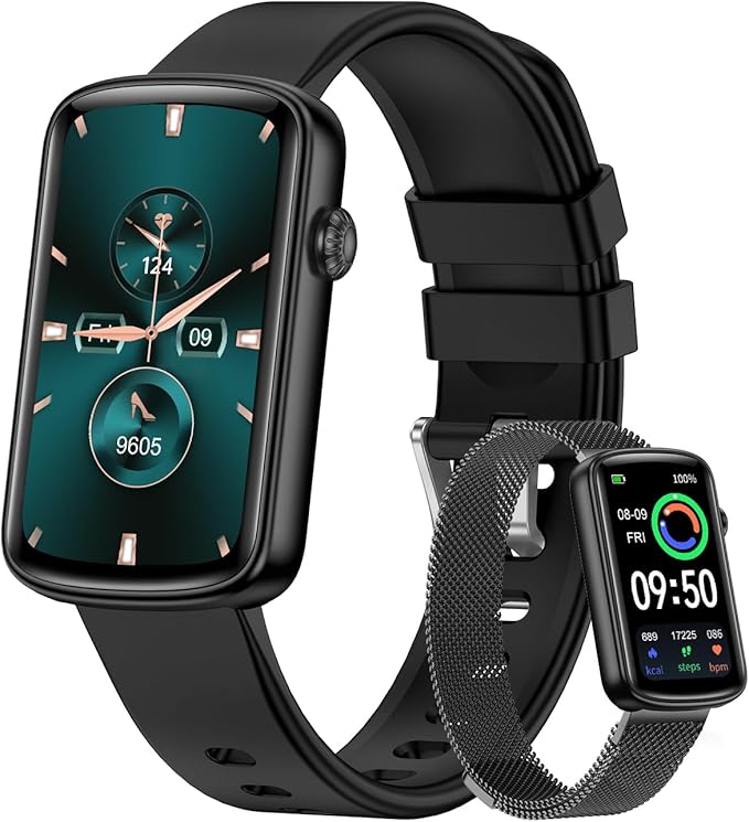 Fitness Tracker, Fitness Watches for Women Men with Heart Rate Monitor Blood Oxygen Sleep Tracker