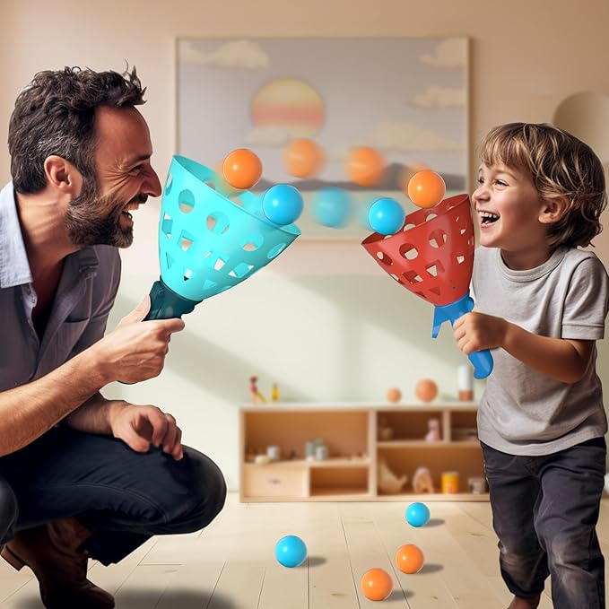 Bennol Outdoor Game Toys for Kids Boys with 20 Balls, Pop Pass Catch Ball Game Outside Toys Gifts