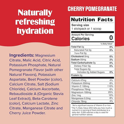 Ultima Replenisher Daily Electrolyte Powder Drink Mix – Sugar Free – Cherry Pomegranate, 90