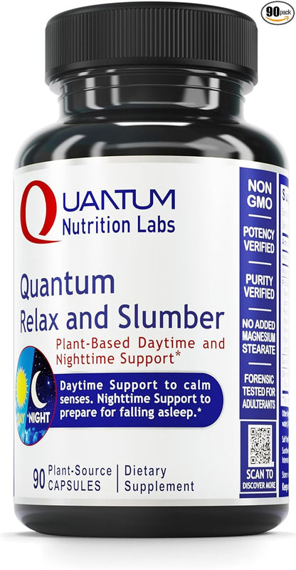 Quantum Nutrition Labs Quantum Relax and Slumber - Sleep Supplement with Magnesium Malate &