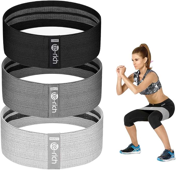 Resistance Bands, Fabric Workout Bands for Women & Men, Cloth Booty Resistance Loop Bands, Thick